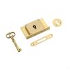 Brass Key Lock for Cabinets, Square Drawer Storage Solutions