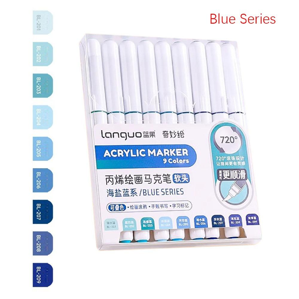 Straight Liquid Acrylic Pen Stackable Color Art Felt Pens High-quality Marker Pen