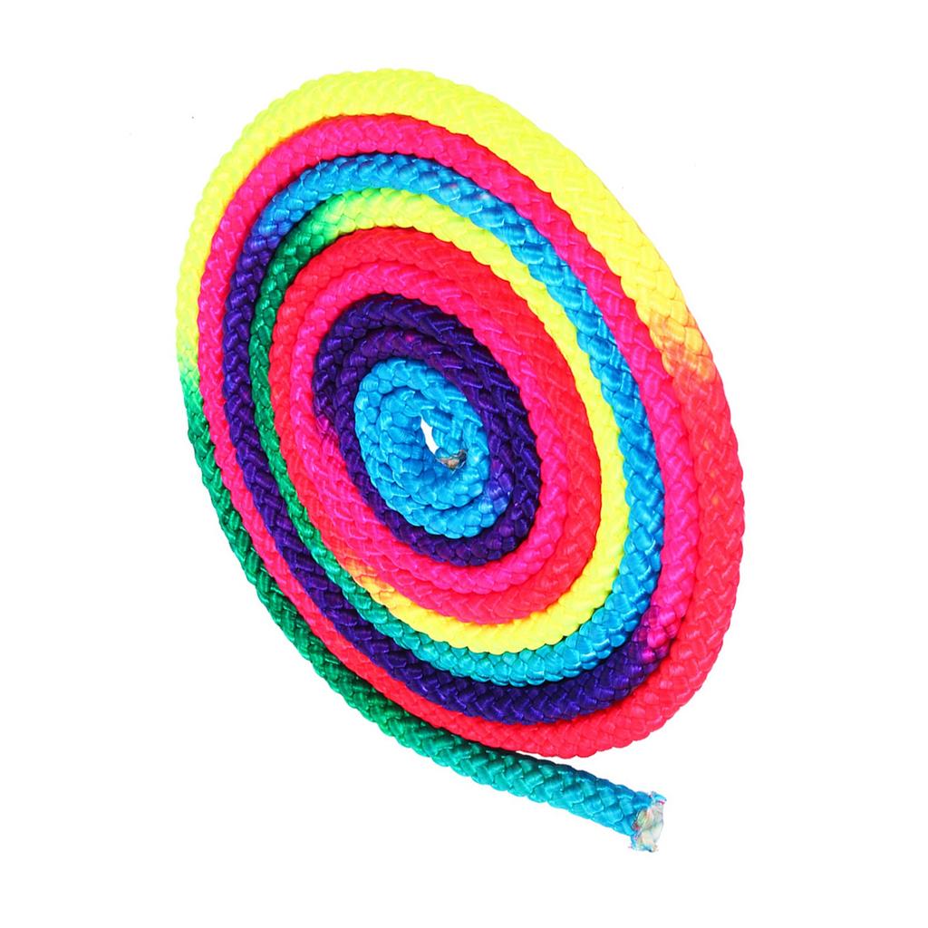 Rainbow Color Rhythmic Gymnastics Rope Solid Competition Arts Training Rope