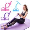Sit-up Pedal Puller Resistance Band with Handle Multifunction 4/6-Tube Elastic Yoga Pull Rope Men Women Pedal Tensioner Exerciser Workout Equipment