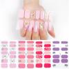 16 Strips Glitter Nail Wraps for Women Nail Polish Strips Self Adhesive Nail Polish Stickers Fingernail Manicure Sticker