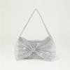 Women Shiny Rhinestone Dinner Underarm Bag Wedding Shoulder Purses Luxury Design Lady Bowknot Handbag Evening Bags CLE