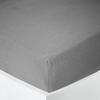 "Noah" Fitted Sheet All Sizes "Cotton Gauze" - Noah Slate - 160 X 200 Cm 30 Cm Gusset