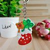 Christmas Keychain Christmas Decoration Santa Claus Elk Snowman Keychain New Year Decoration 2021 Children's Gift Key Ring Chris