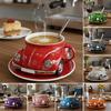 Beetle Shaped Coffee Mug Handmade Resin Beetle Tea Cup Home Office Decor Coffee Mug Gift for Car Fans Beetle Lovers