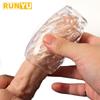 Transparent Male Masturbator Artificial Pussy Vaginal for Men 18 Glans Sucking Penis Pump Spikes Exerciser Sex Toys Erotic