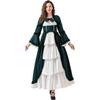 Medieval Adult Vintage Court Dress Renaissance Trumpet Sleeve Cosplay Stage Costume