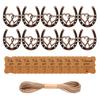 10Pieces Horseshoe Wedding Favors Metal Horseshoes Pendant Horseshoes Keychain Charm Suitable for Western Themed Parties