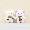 Cherry Plush Rabbit Toy Pp Cotton Stuffed Animal Keychain For Gift Kids