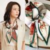 2025 Long Silk Scarf Printed Temperament Scarf Summer Fashion Decorative Diagonal Scarf