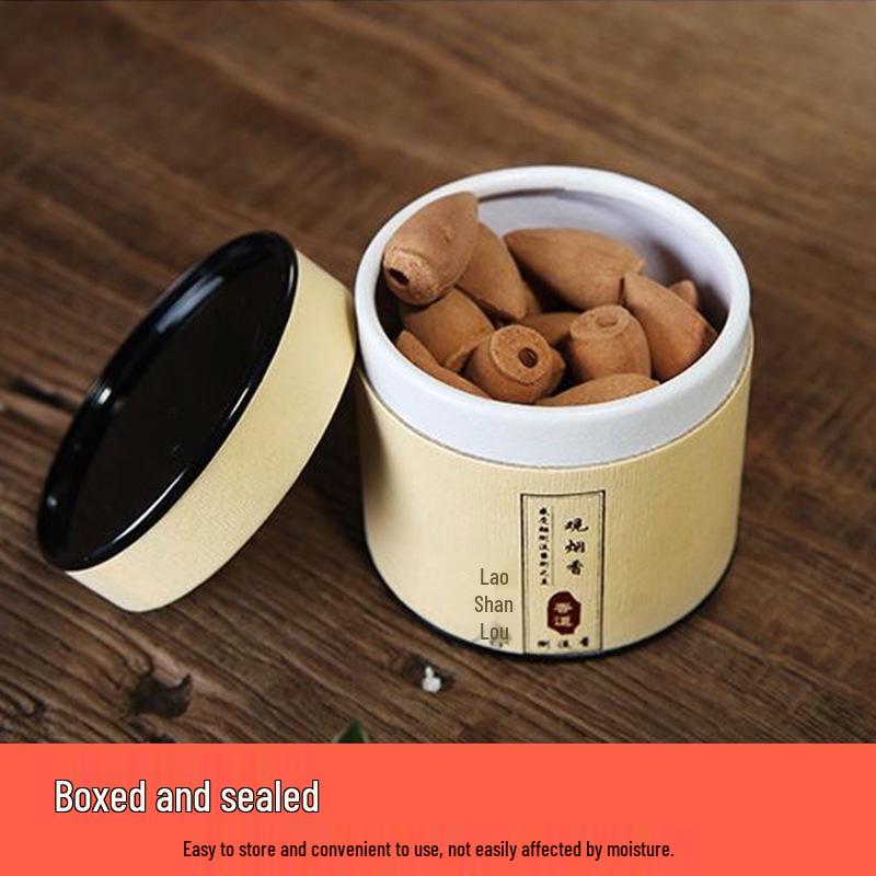 Натуральный обратный поток благовоний: Аромат полыни и сандала, комнатная бытовая башня с освежающим агаровым деревом.