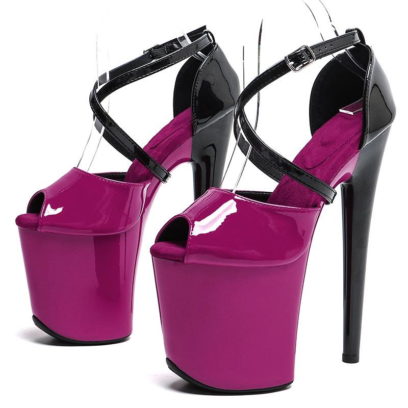 Sexy Women Pole Dance Shoes Pumps Party Club Platform High-heeled Shoes Summer Peep Toe Sandals