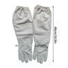 Beekeeping Gloves Anti-bee Anti-sting Canvas Gloves Protective Sleeves Breathable for Beekeeper Beekeeping Tools 1 Pairs