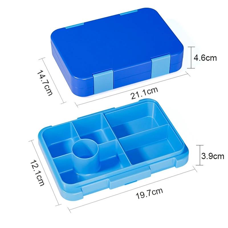 Lunch Box for Kids Students Portable Compartment Fresh-keeping Meal Prep Food Storage Containers Leakproof Sealed Bento Lunchbox