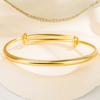 Yellow Gold Bracelet Glossy Golden Concubine Bracelet Classical Affordable Luxury Fashion Matching Women's Simple