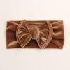 Autumn and Winter New Baby Golden Velvet Headband, Children's Soft Bow Headgear, Baby Headband