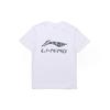 Li-Ning Large Logo Casual Sports Round Neck Short Sleeve T-Shirt Unisex Tops White AHSR669-2