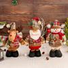 Christmas Telescopic Doll Window Decoration Santa Claus Snowman Standing Doll Holiday Decorations Children's Gifts
