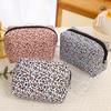 Fashion Portable Cosmetic Bag Leopard Women Makeup Bags Tote Travel Organizer Toiletry Wash Bag Female Beauty Pouch Purse