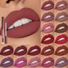 19 Colors Velvet Lip Glaze Long-Lasting Fadeless Non-Stick Lipstick Matte Finish Cup-Shaped Design Women's Lip Gloss Makeup with Vibrant Colors