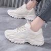 New Sneakers Womens Thick Bottom Fashion Tennis Mesh Breathable Sneakers Casual Ladies Sport Shoes Comfortable Running Shoes