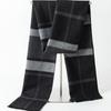 2025 Autumn/Winter New Men'S Cashmere Scarf Thickened, Stylish, European And American Men'S Classic Stripe