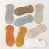 Men's Summer Thin Pure Color Sweat Absorbing Deodorizing Antibacterial Shallow Mouth Invisible Short Boat Socks