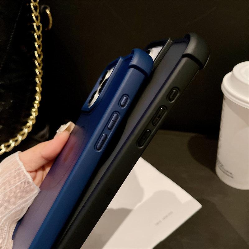 Magnetic Luxury Matte Fall Prevention Armor Shockproof Case For iPhone 16 15 14 13 12 Pro Max Wireless Charge For Magsafe Cover