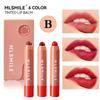 3Pcs/set Tinted Moisturizing Lipstick Matte Lip Glaze Lips & Cheeks Dual Use Lip Balm Long Lasting Moisture Lipstick Pencil