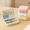 Portable Mini Double Sealed Medicine Organizer Box Seven-day Travel Pill Dispenser Container Case