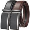 Fashion Automatic Buckle Cowskin Male Belt Men's Leather Belts Luxury Designer Black Brown 3.5cm Plus Size 130 140 150 160 170cm