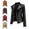 Spring And Autumn Leather Jacket Women's Fashion Casual Jacket