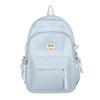 College Style Student Schoolbag Solid Color Women's Backpack Large Capacity Backpack