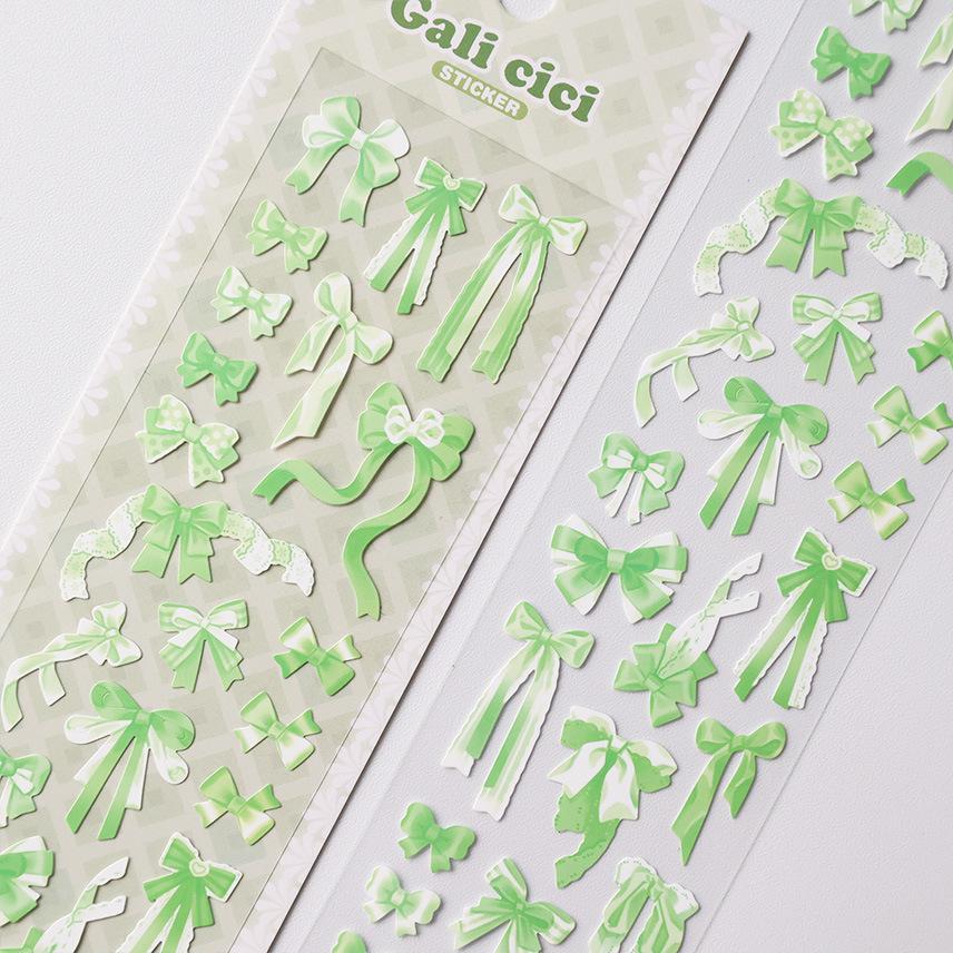 Korean Popular Bow Sticker Versatile Gooka DIY Decorative Material Sticker