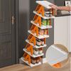 1 Set Shoe Rack Convenient Storing Easy To Install Durable Multi-layer Simple Slippers Storage Shelf for Household