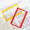 3X PVC Fresnel Lens Magnifier Pocket Credit Card Size PVC Frame Lightweight High Safety Square Lens Shape Magnifier