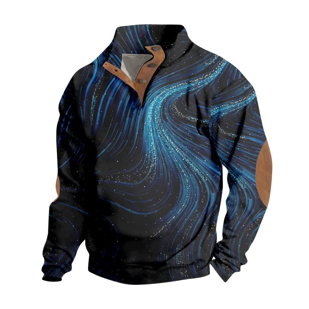 Spring And Autumn Men's Standing Collar Sweatshirt Is Outdoor Casual Sweaters Tops