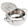 MIT Deep Frying Pot Tempura Fryer Pan with Lid Temperature Control Fried Chicken
