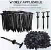 1000/20x Cable Ties Buckle Nylon Auto Fastener Screw Replaceable Car Fenders Trunk Engine Guard Panel Wire Clips Management Tool