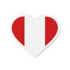 Aimant Coeur Drapeau Pérou - Multicolore - 7 Cm - 50 Pièces - Résine Synthétique - Mixte