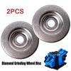 2PCS 50mm Diamond Grinding Wheel Set Abrasive Disc Electric Sharpener Drill UK