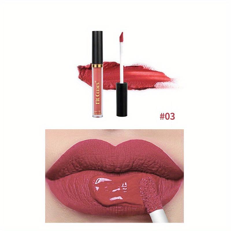 6-color Matte Non-stick Cup Lip Gloss Non-stick Cup Matte Velvet Thin Tube Lip Gloss Liquid Lipstick