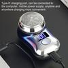 Portable Electric Shaver LED Battery Display USB Rechargeable Waterproof Mini Travel Men Rotary Razor Cordless Hair Beard Trimmer Remover Tool