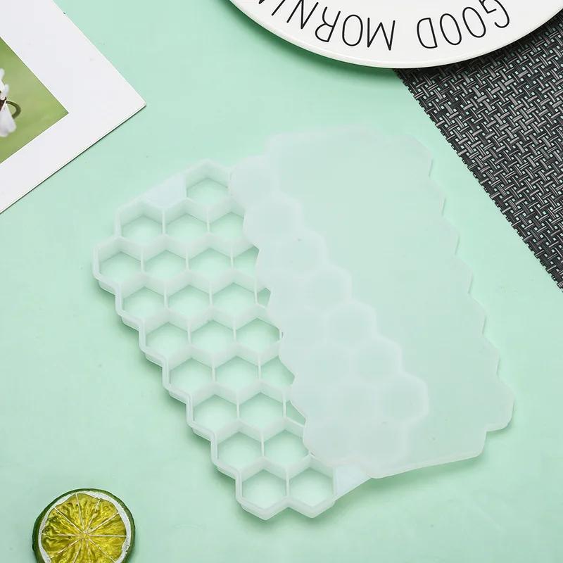 1PCS Silicone Ice Cube Mold 148 Cube Large-capacity Ice Trays Food Grade Maker BPA Free Reusable Ice Maker with Lids