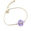 [K9651] - Purple 'Sissi' Gold Plated Bracelet - 13 Mm