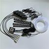 Car LED EL Strip Light Interior Kit APP Control 64Colors DIY Soft Optic Fiber