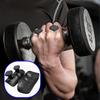 1 Pair Anti-Slip Silicone 2-Finger Workout Grips Palm Protection Weight Lifting Dumbbell Deadlift Pull-Up Grippers Gym Training Fingerless Gloves