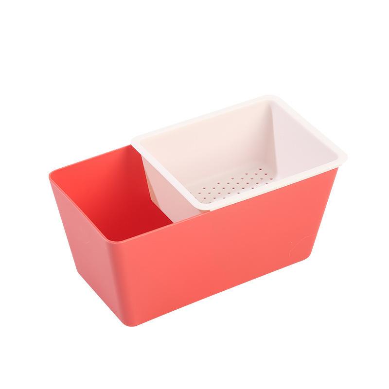Household Double-layer Snack Box Melon Seed Box Square Drivable Fruit Tray Candy Snack Dried Fruit Tray Storage Box