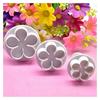 3Pcs Kitchen Baking Tools Cake Decor Flower Plunger Cookie Cutter DIY Blossom Flower Cake Fondant Plastic Tool Baking Accessory