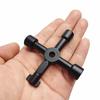 Multifunction 4 Ways Universal Triangle Wrench Key Plumber Keys Triangle for Gas Electric Meter Cabin